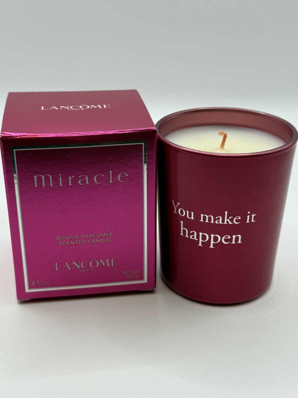 Lancome Miracle Perfume Scented Candle 2.6oz - New in Box